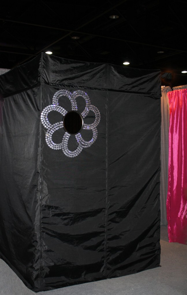 The enclosed booth you can rent from Instant Images Photo Booth.